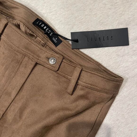 Lioness brown suede mini skirt Size S - Picture 6 of 6